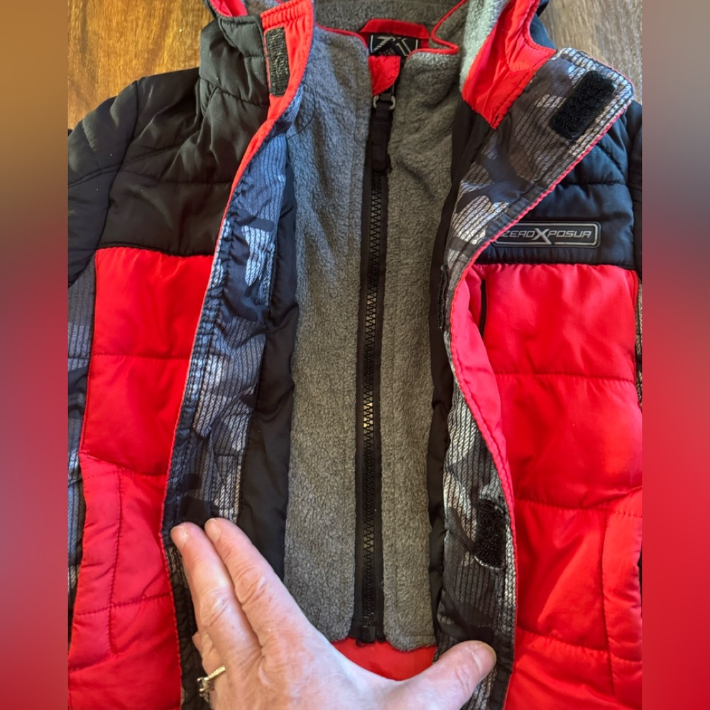 ZeroXPosur Boys Puffer Coat, Size 24 Months - Picture 3 of 6
